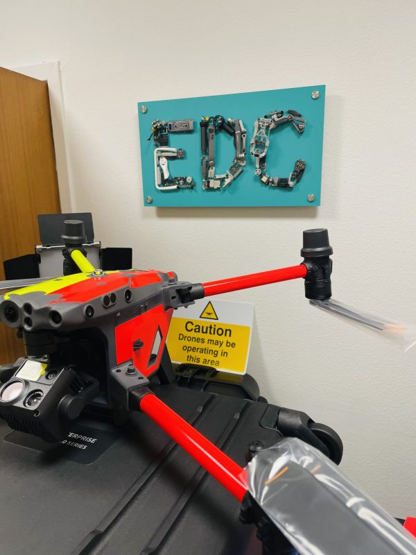 DJI M30t Red and Yellow Skin - 50/50 UK Made side