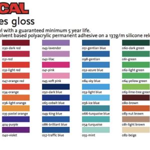 Custom Colours - Standard Colours